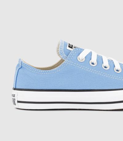 converse all star low trainers  light blue