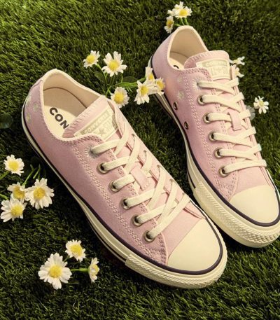 converse all star low trainers sunrise pink egret sunny oasis daisy