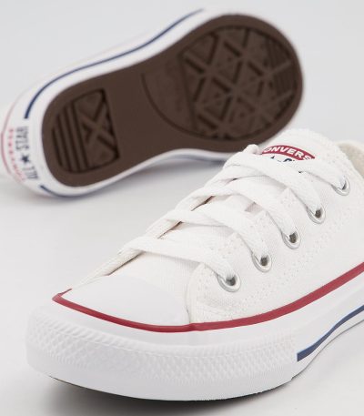 converse all star low youth trainers optical white
